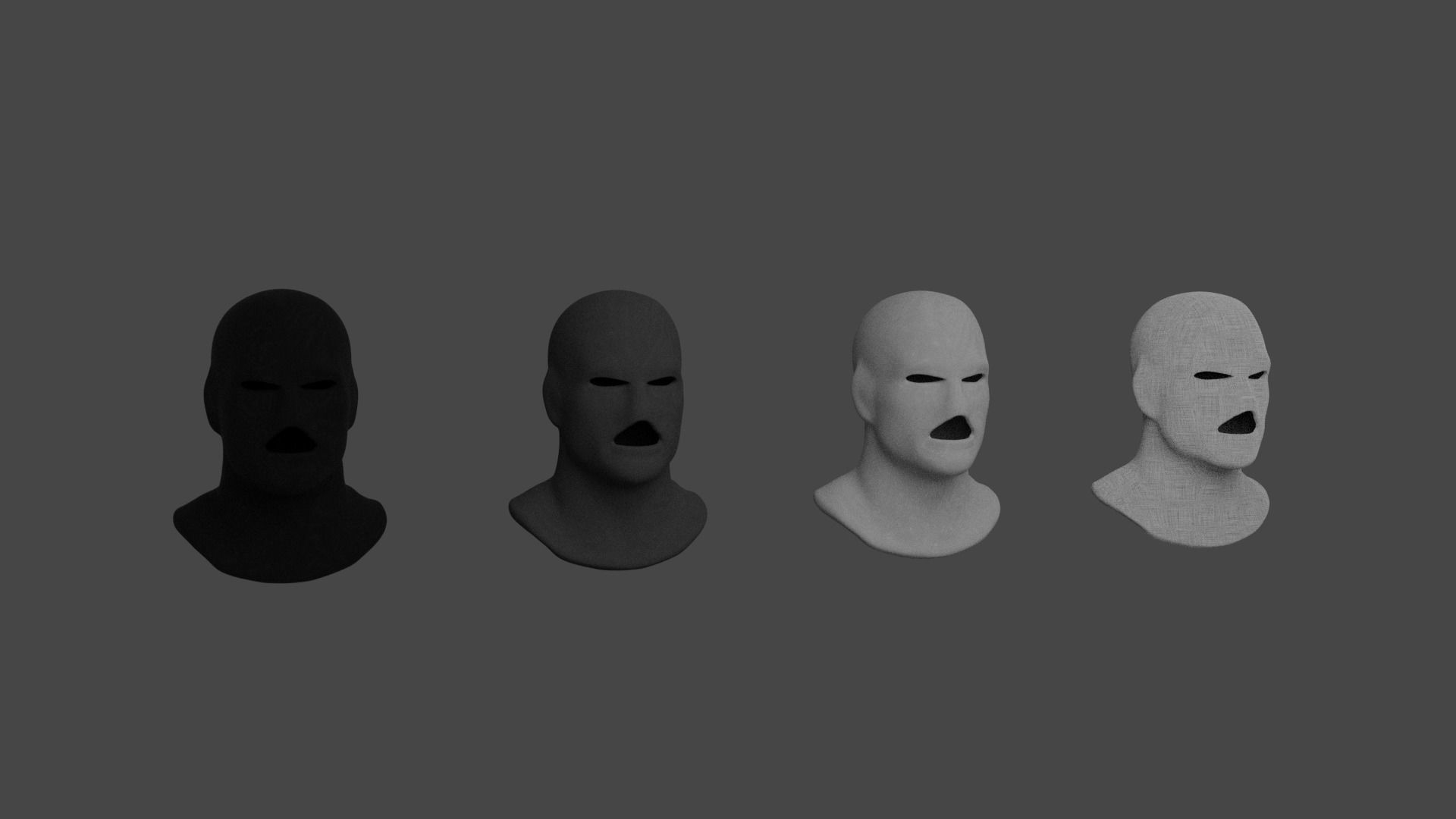 Robbery Mask 3D model_2