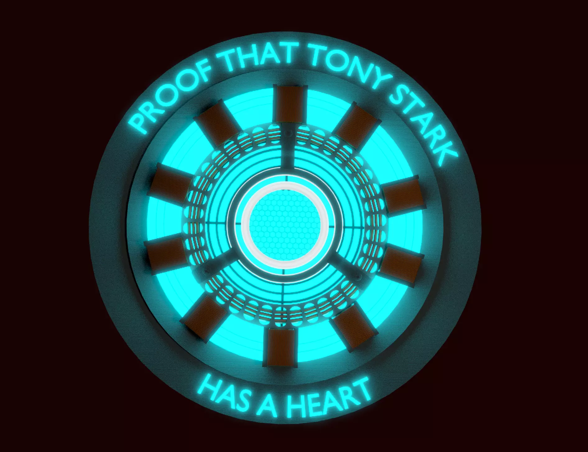 Iron Man arc reactor 3D model_0