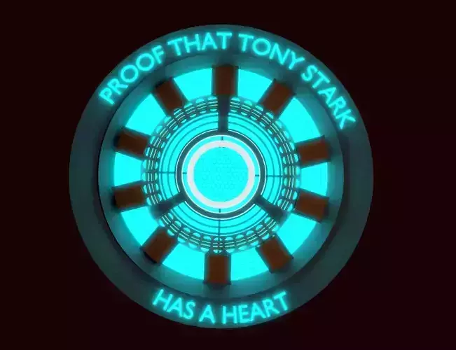 Iron Man arc reactor 3D model
