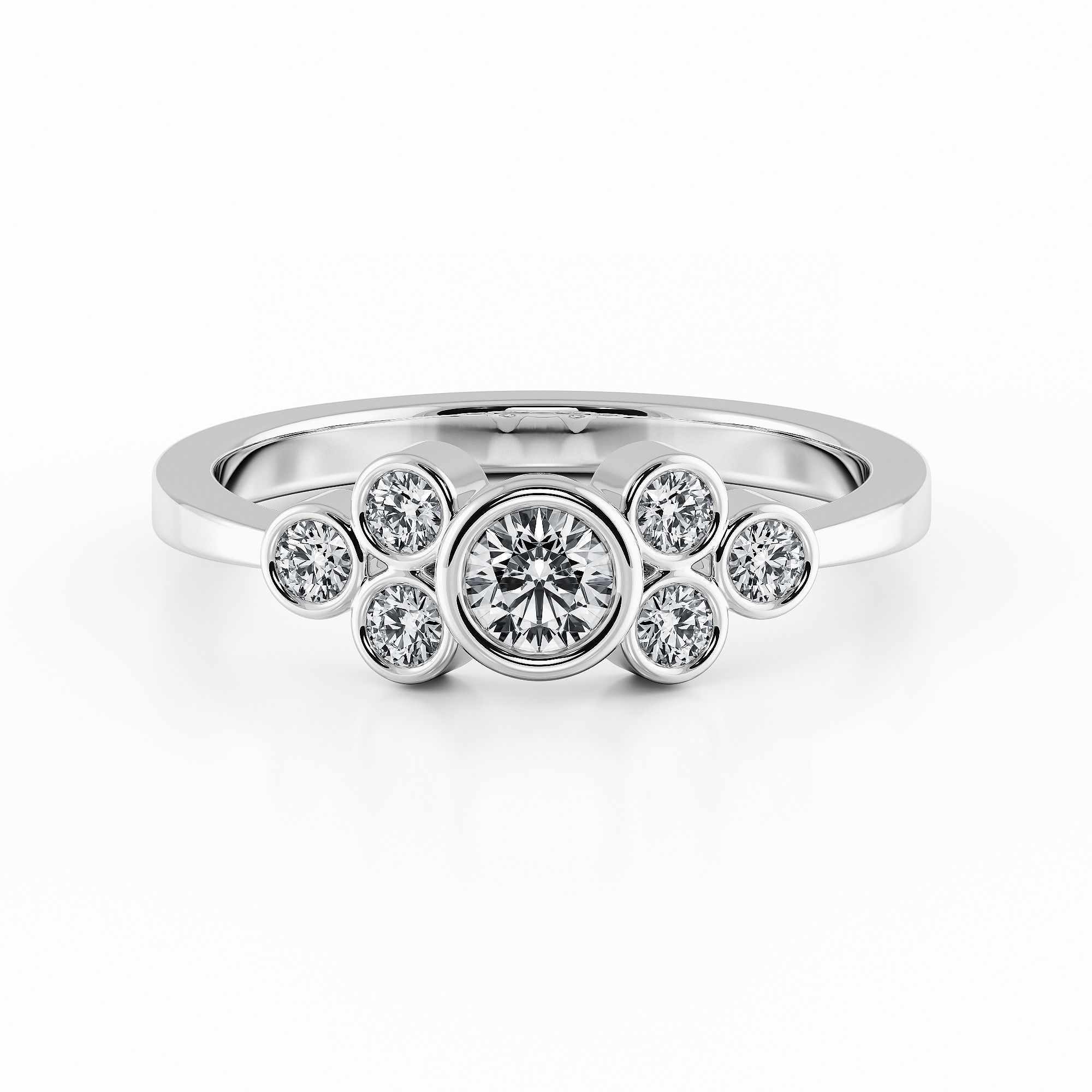 CJCRING061 diamond cluster ring gold 3D print model_1