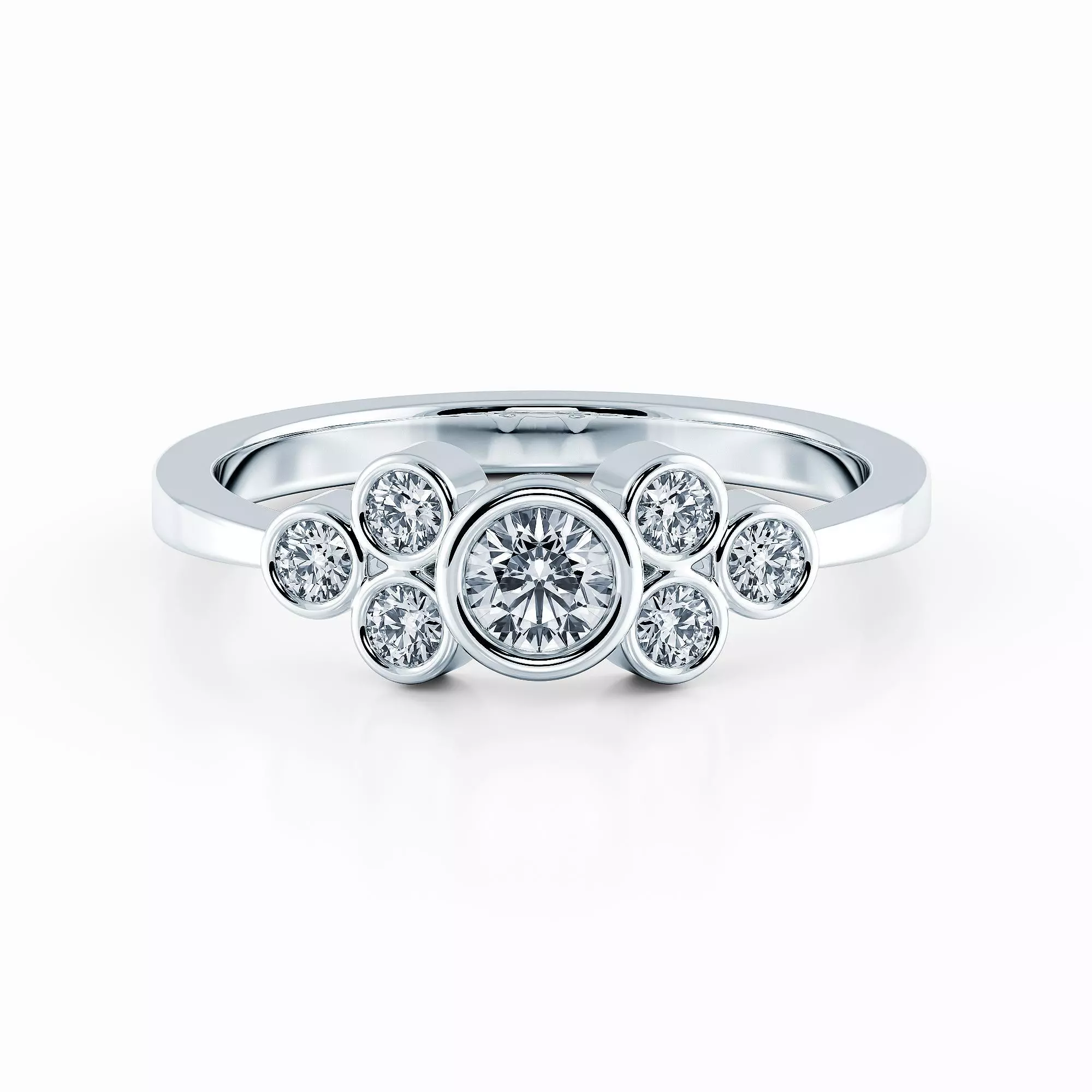 CJCRING061 diamond cluster ring gold 3D print model_0