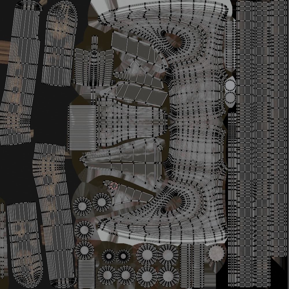 Axe curved handle PBR Low-poly Game Ready Low-poly 3D model_13