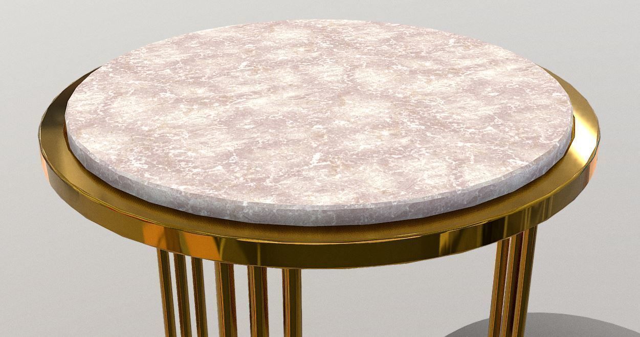 Round side table by Giuliano Tincani 3D model_1