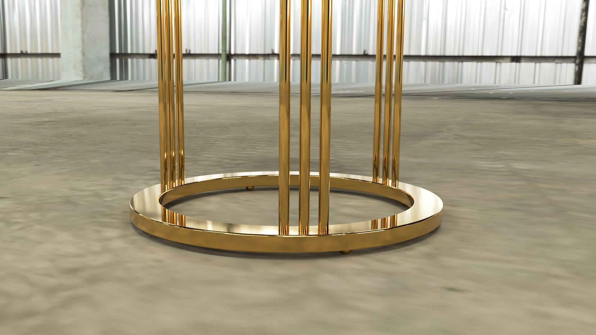 Round side table by Giuliano Tincani 3D model_2