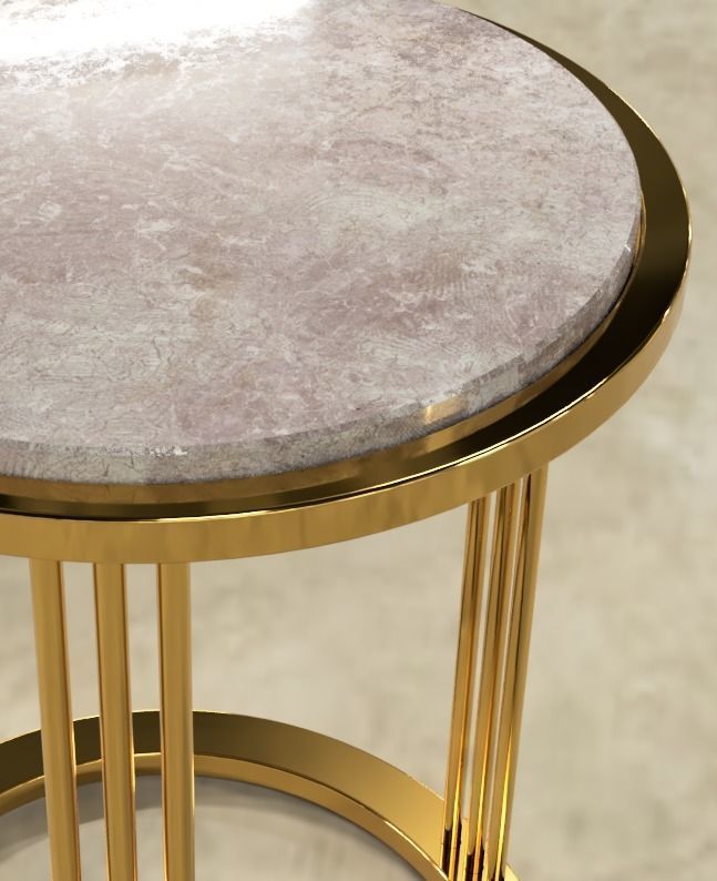 Round side table by Giuliano Tincani 3D model_5