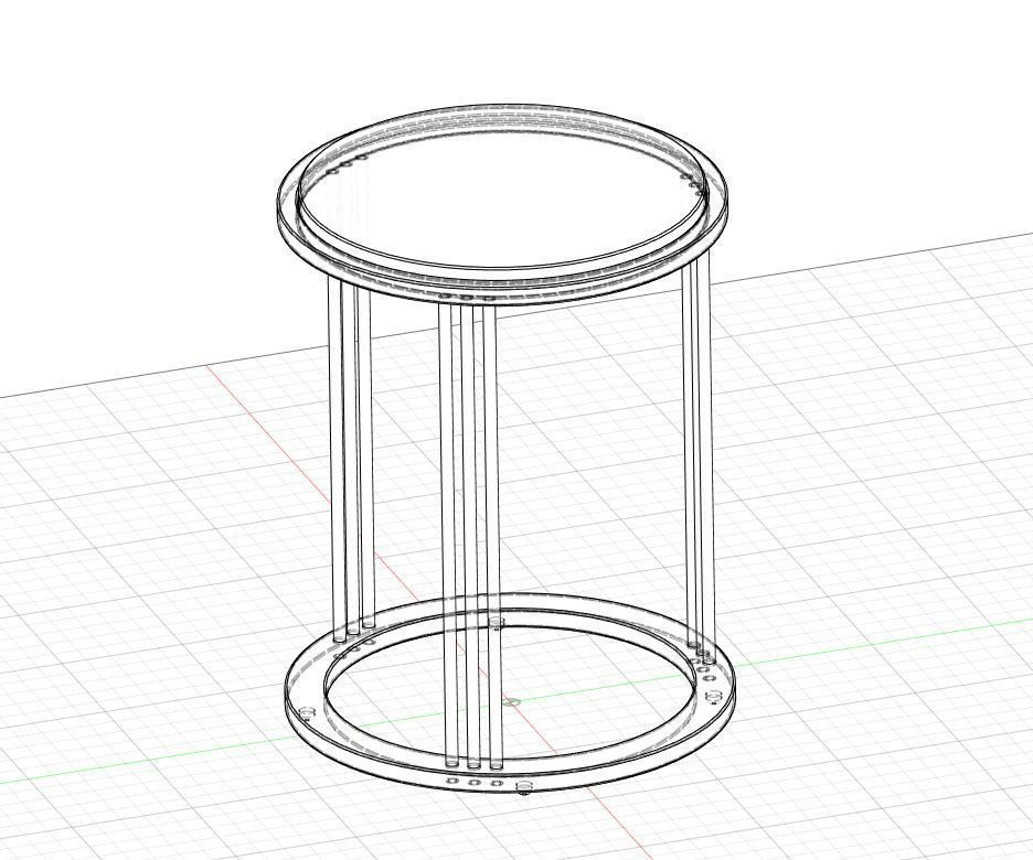 Round side table by Giuliano Tincani 3D model_6