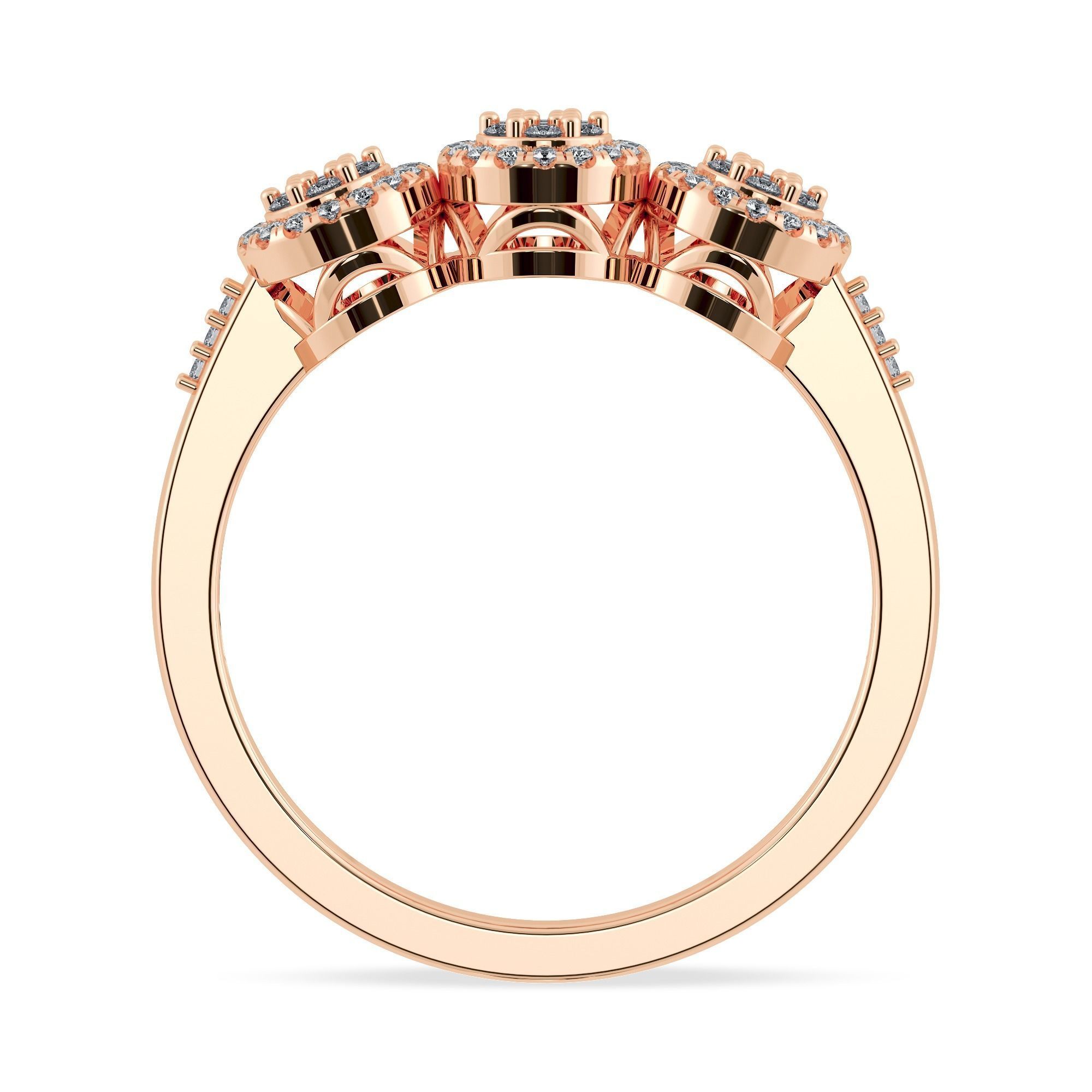 CJCRING036 rose gold three stone ring with diamonds 3D print model_6