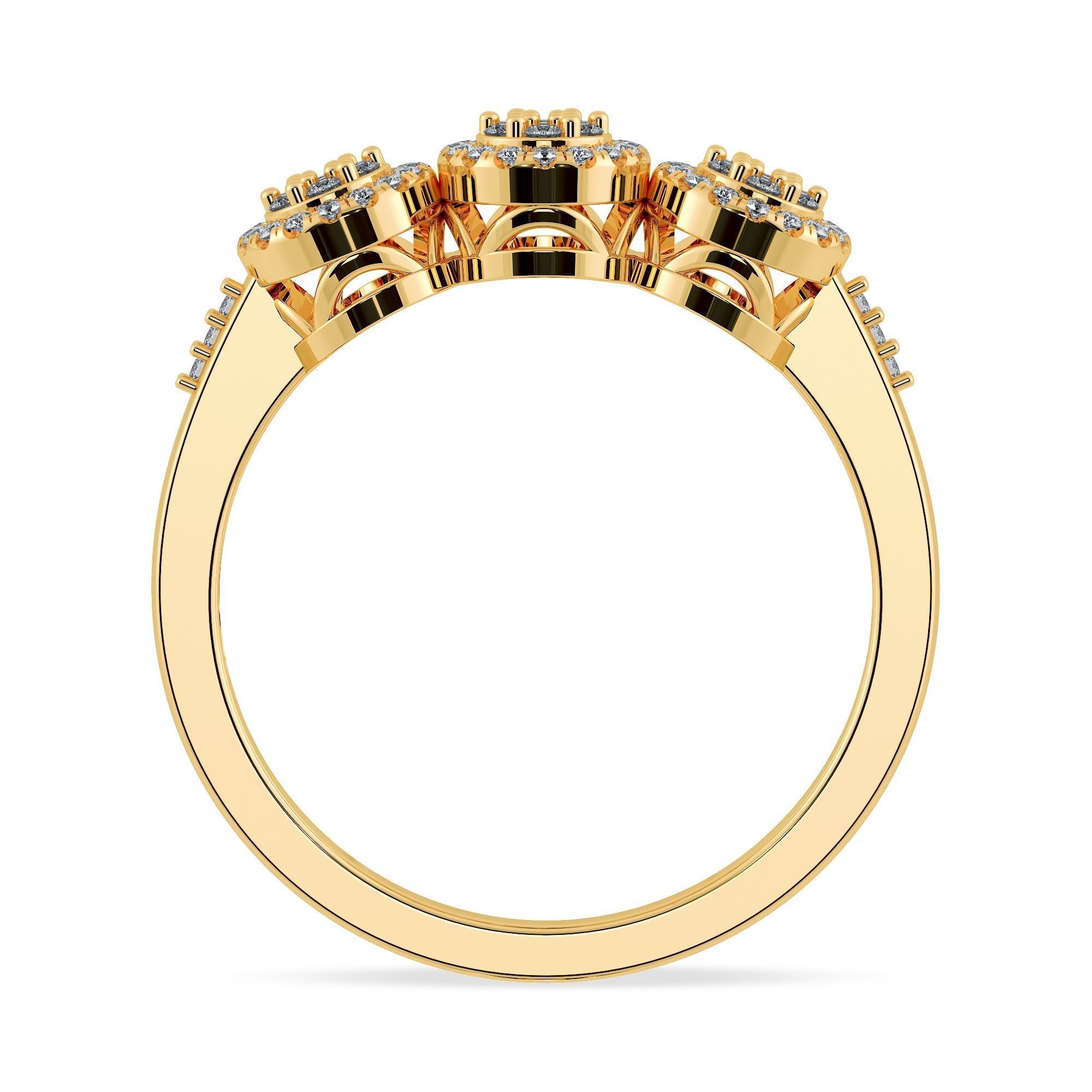 CJCRING036 rose gold three stone ring with diamonds 3D print model_4