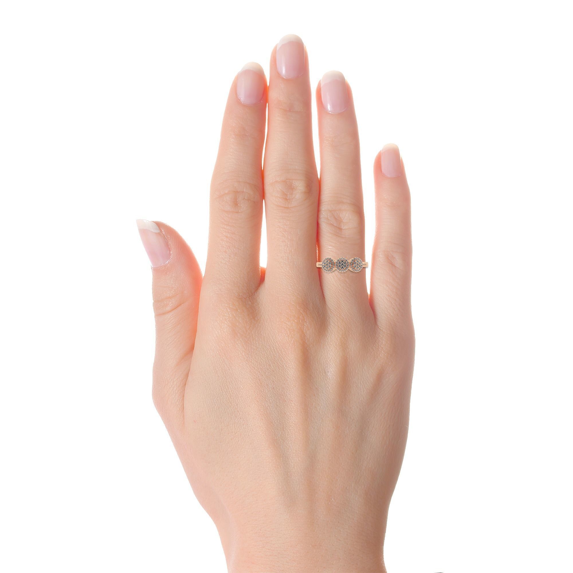 CJCRING036 rose gold three stone ring with diamonds 3D print model_20