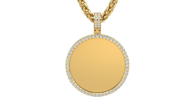 Picture pendant  1-2 inch N 1 3D print model