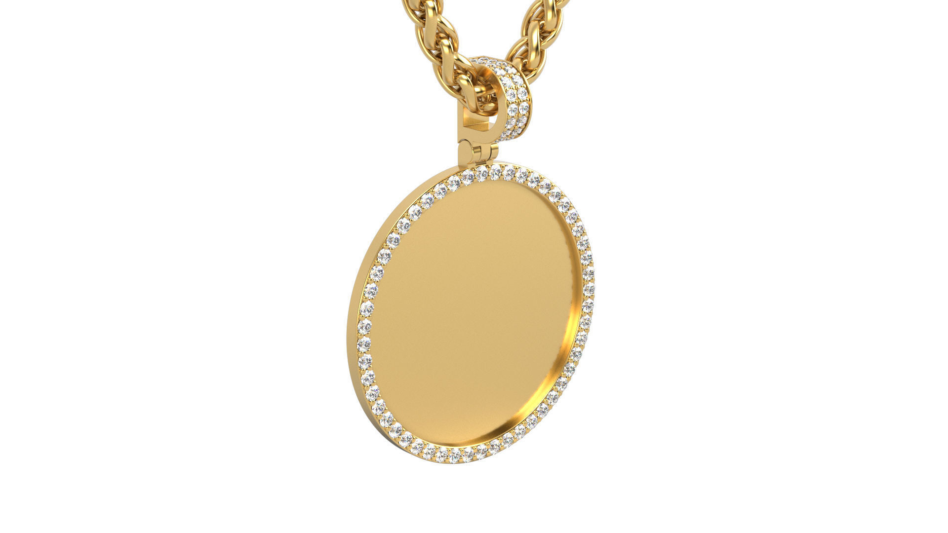 Picture pendant  1-2 inch N 1 3D print model_2