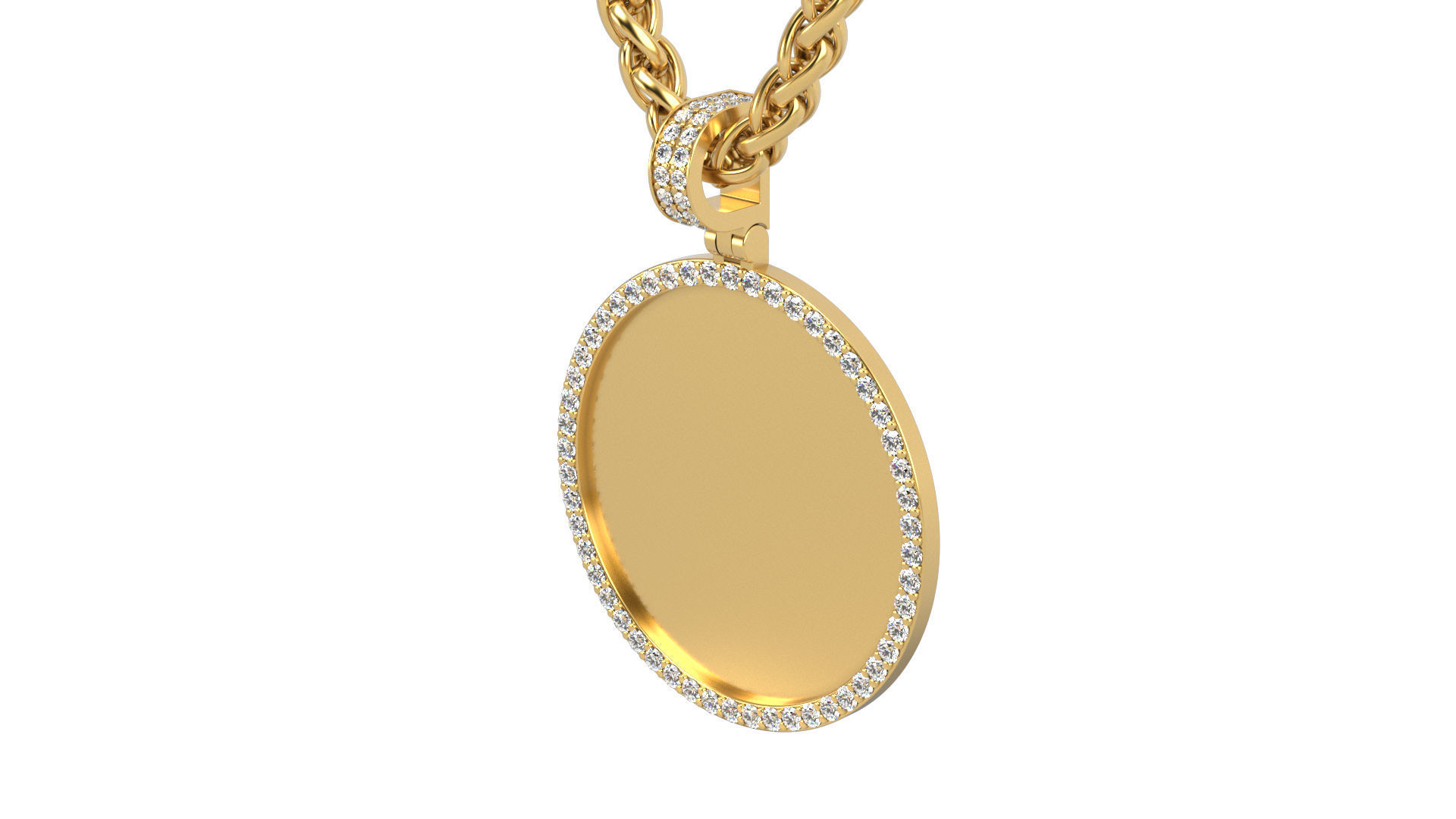 Picture pendant  1-2 inch N 1 3D print model_1