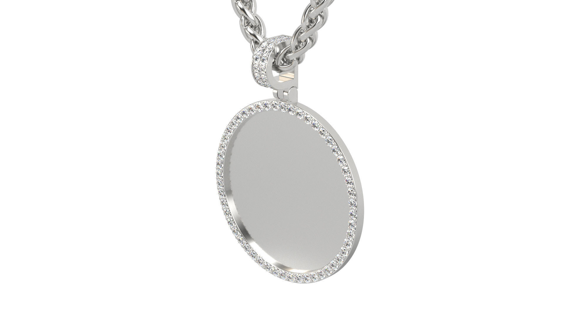 Picture pendant  1-2 inch N 1 3D print model_4