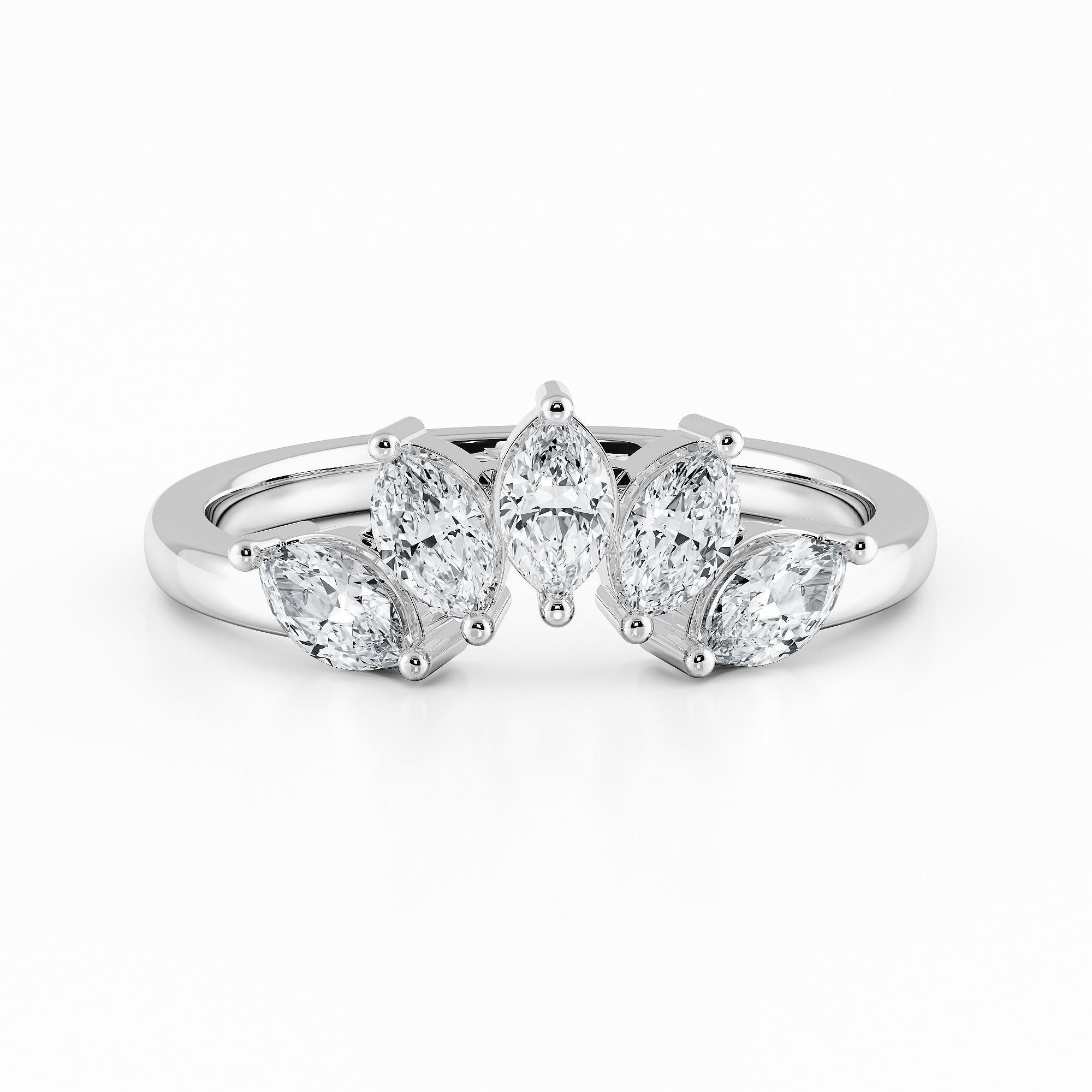 CJCRING030 marquise cut diamond ring 3D print model_2