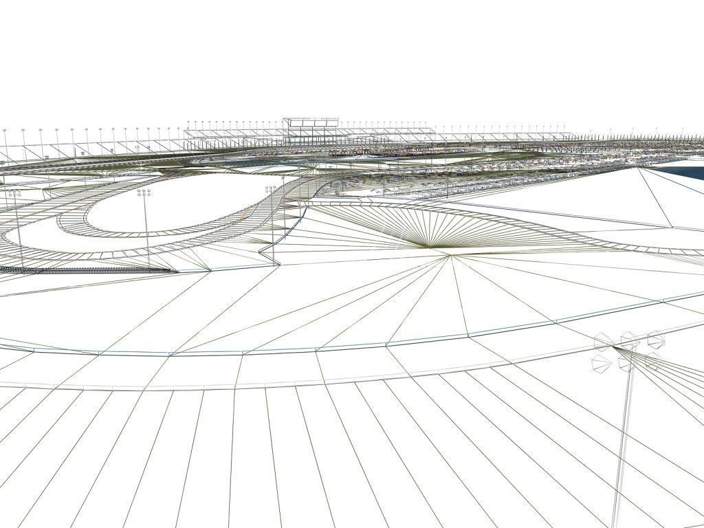 Daytona Speedway - Game Ready Low-poly 3D model_5