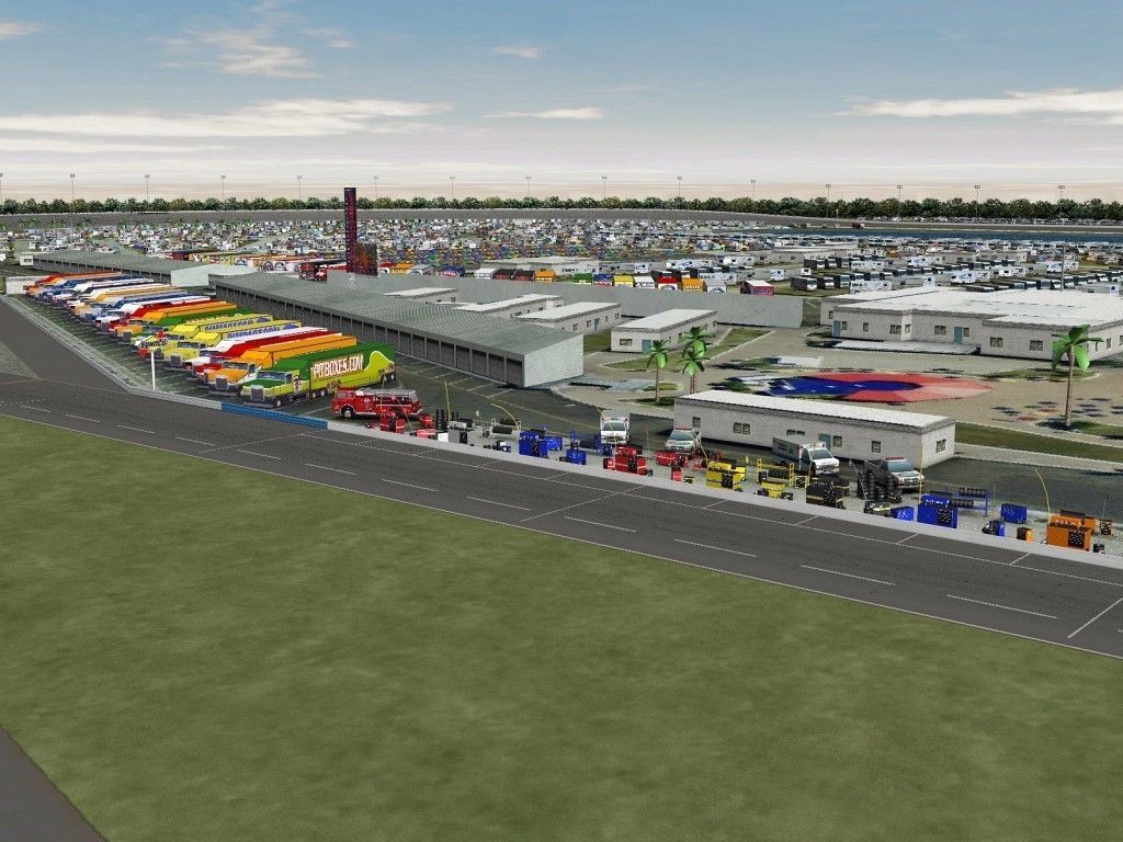 Daytona Speedway - Game Ready Low-poly 3D model_12