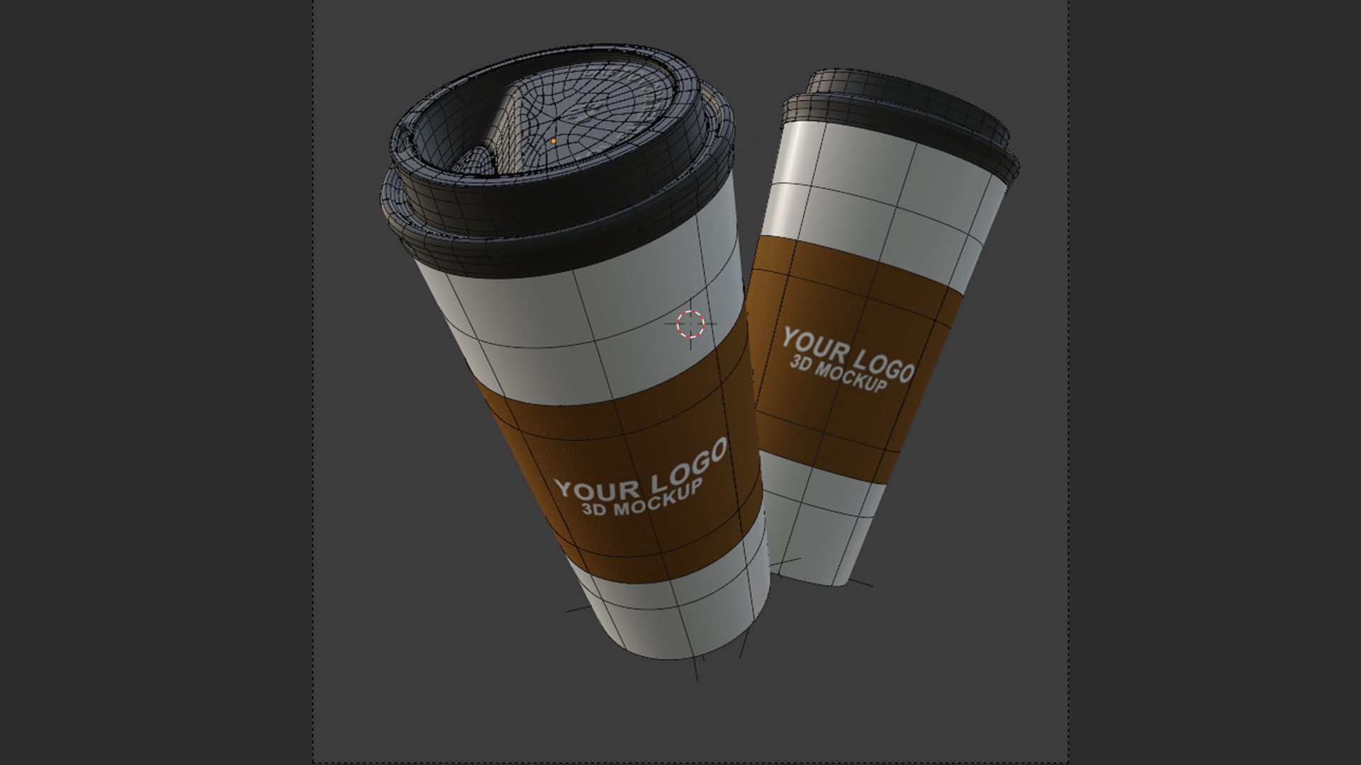 Plastic Coffee Cup 3D model_1