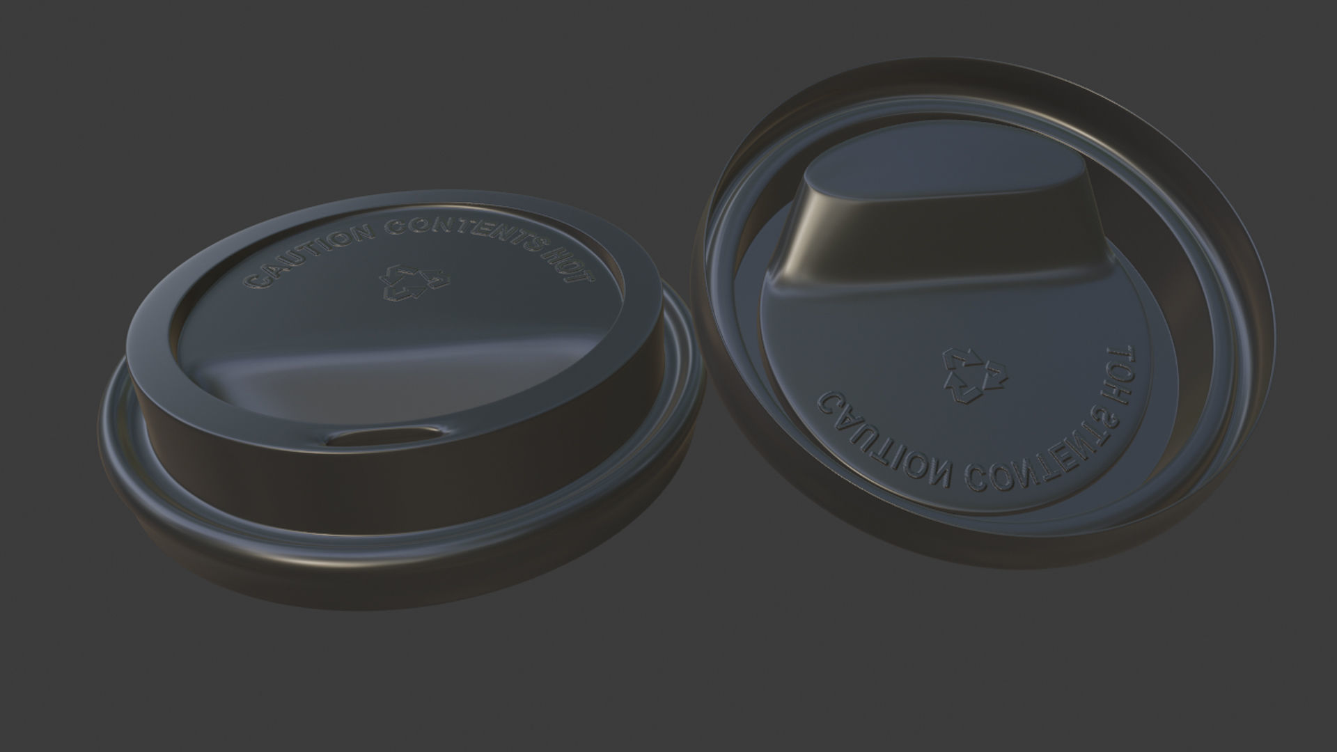 Plastic Coffee Cup 3D model_4