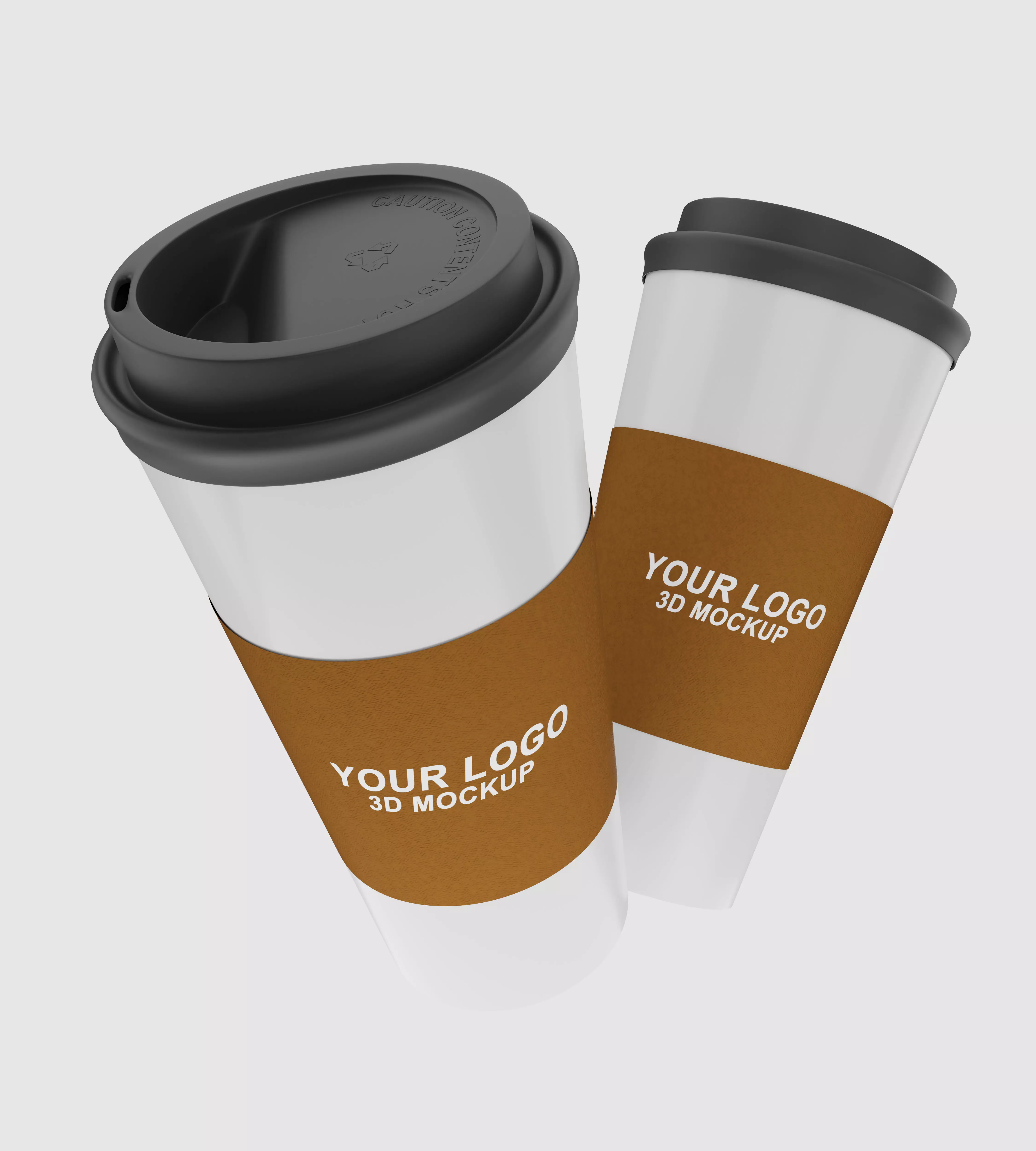 Plastic Coffee Cup 3D model_0
