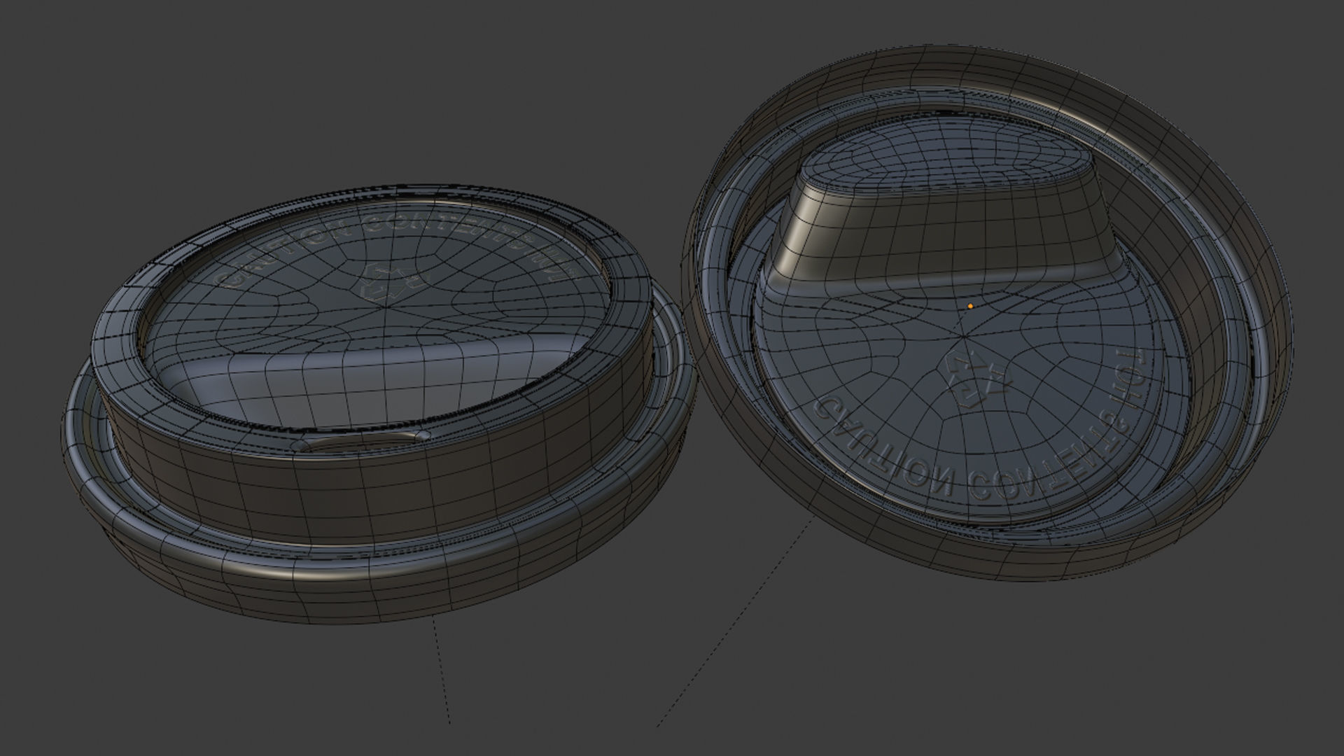 Plastic Coffee Cup 3D model_5