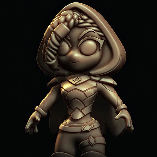 Senna  League of legends sentinels of light 3D print model_2