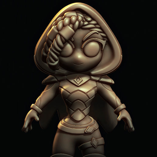 Senna  League of legends sentinels of light 3D print model_1