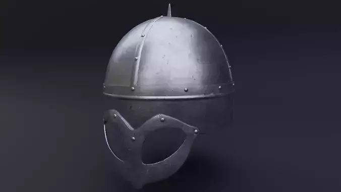 Viking helmet from Gjermundby Game ready model