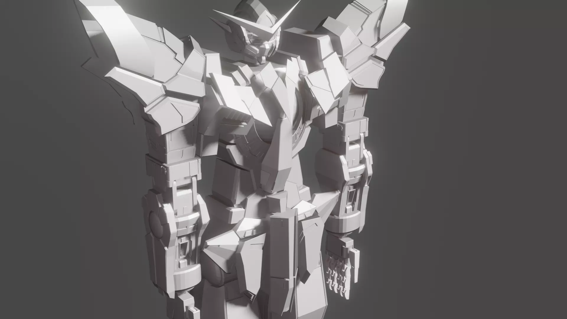 mecha-gundam exia  Free low-poly 3D model_0