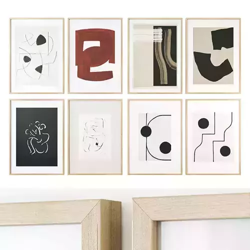 Abstract paired posters