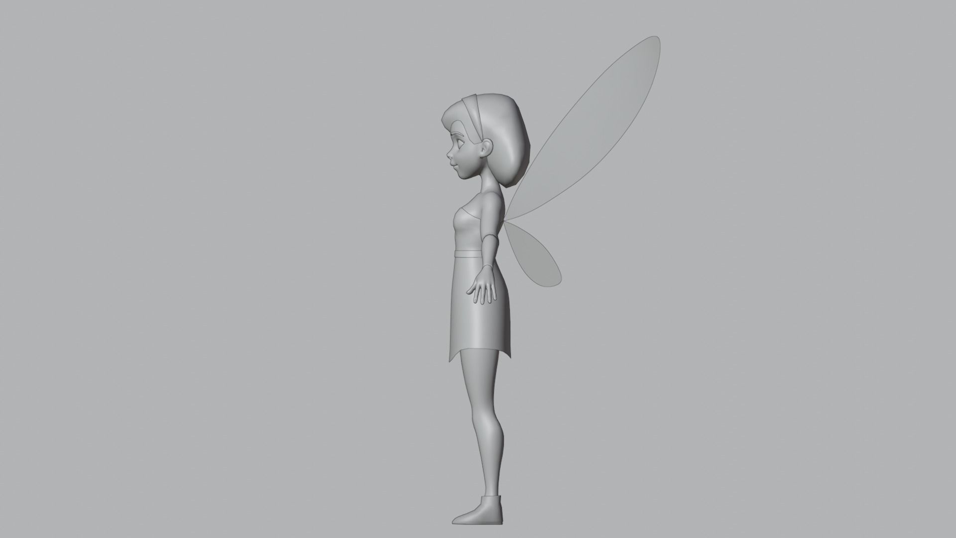 Fairy Cartoon Character 3D model_15