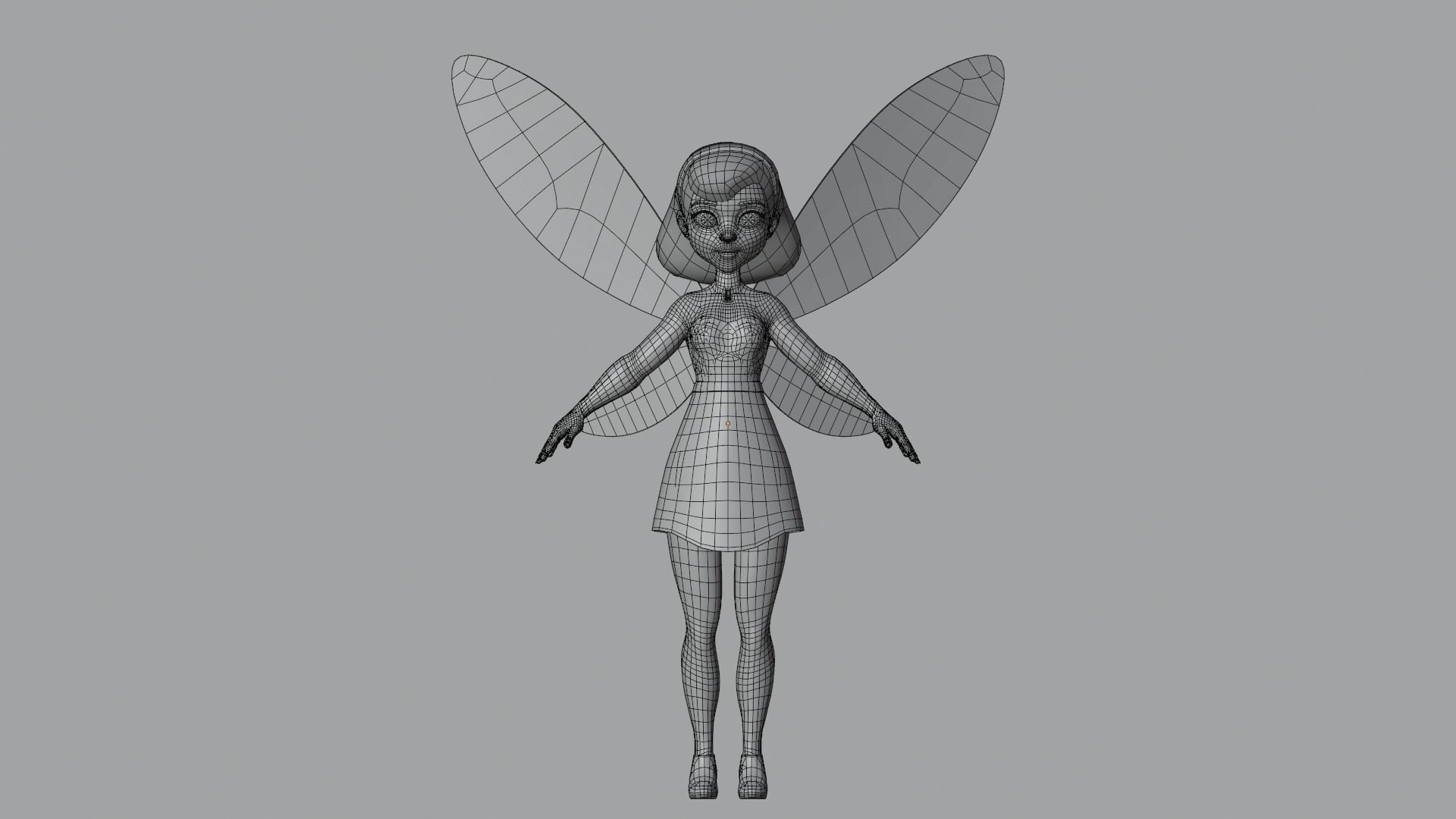 Fairy Cartoon Character 3D model_20