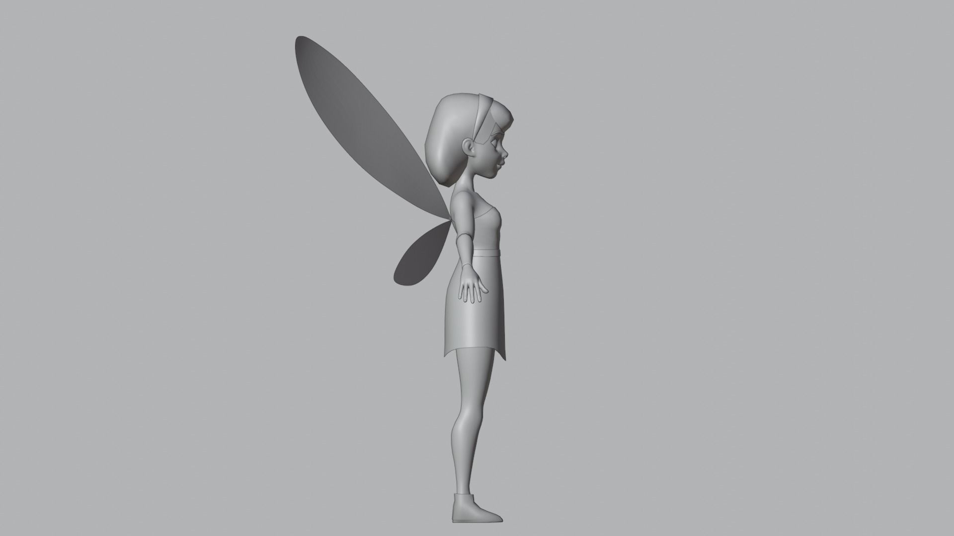 Fairy Cartoon Character 3D model_13