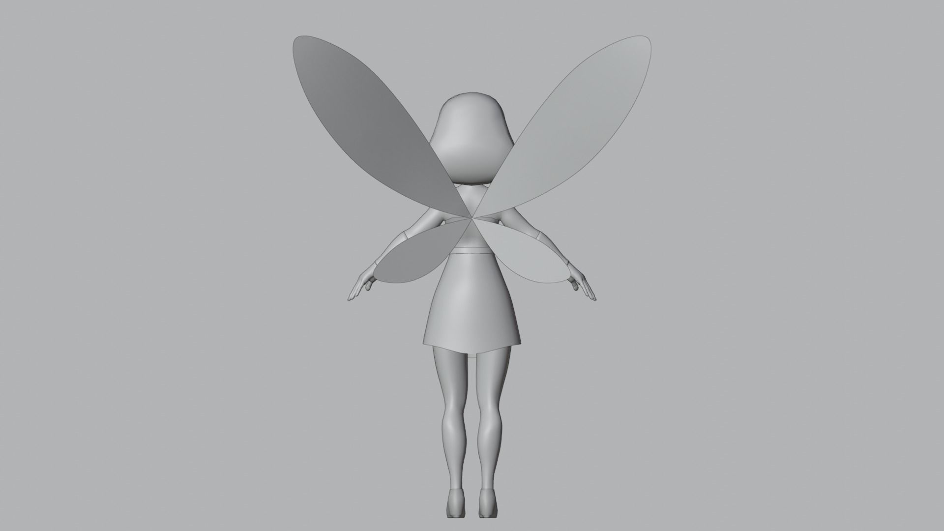 Fairy Cartoon Character 3D model_14