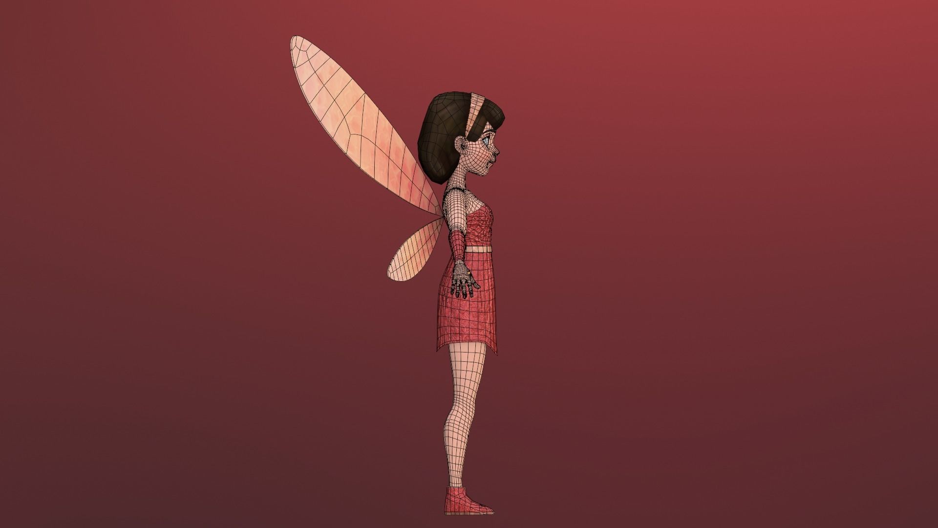Fairy Cartoon Character 3D model_25