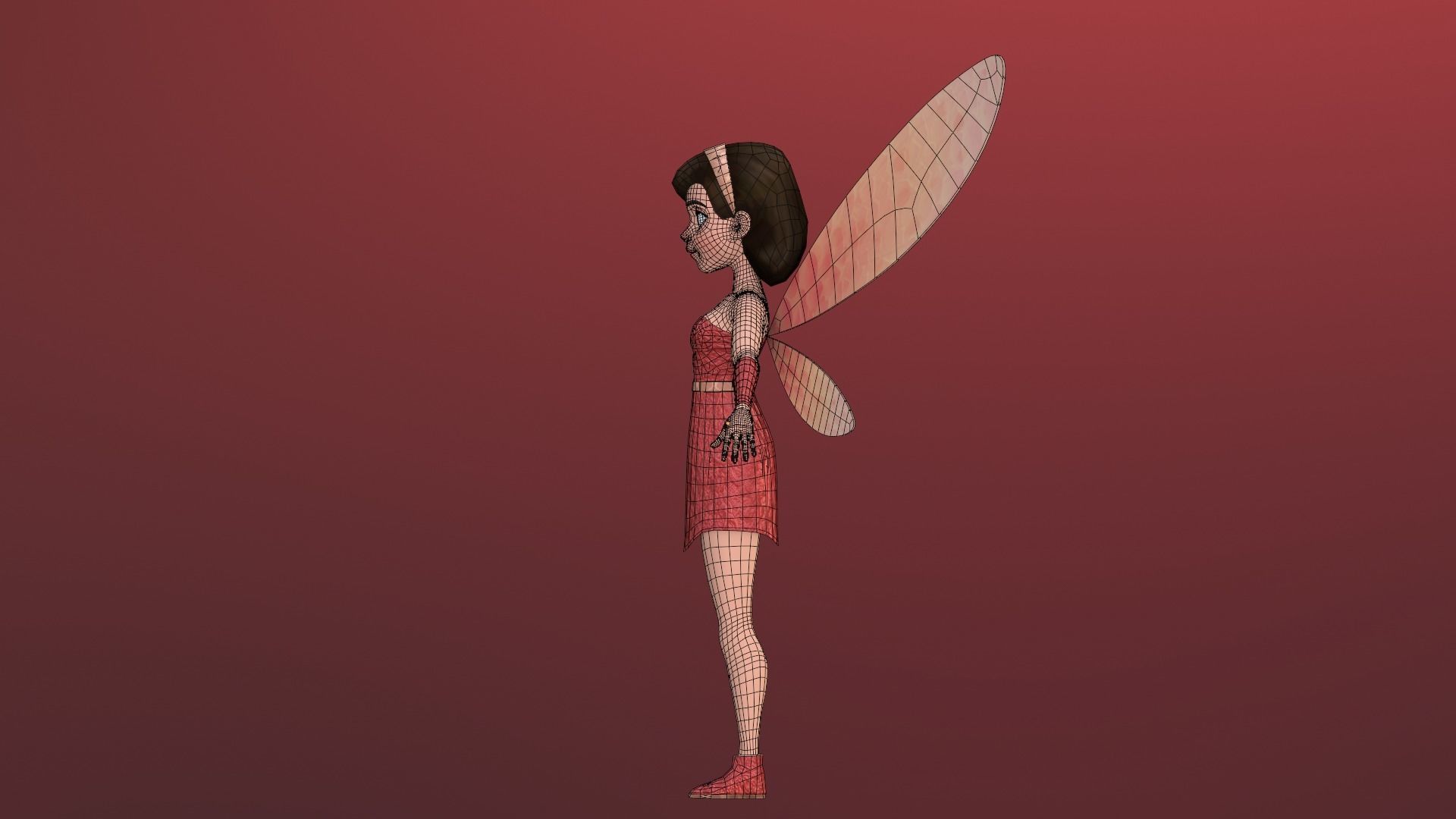Fairy Cartoon Character 3D model_27