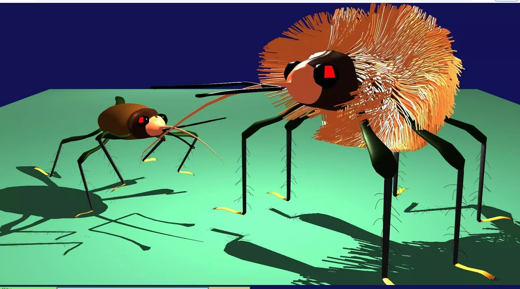 haired insect 3D model