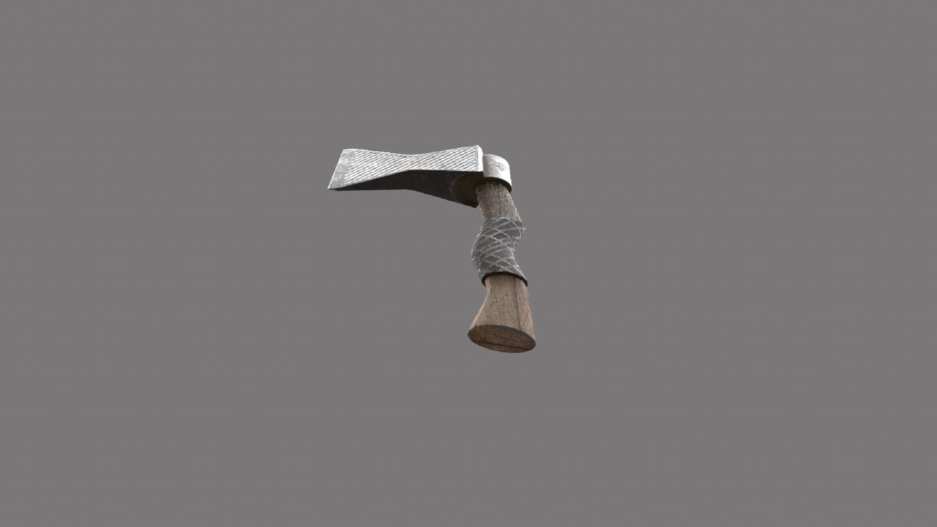 Stylized Axe Weapon PBR low-poly game ready Low-poly 3D model_4