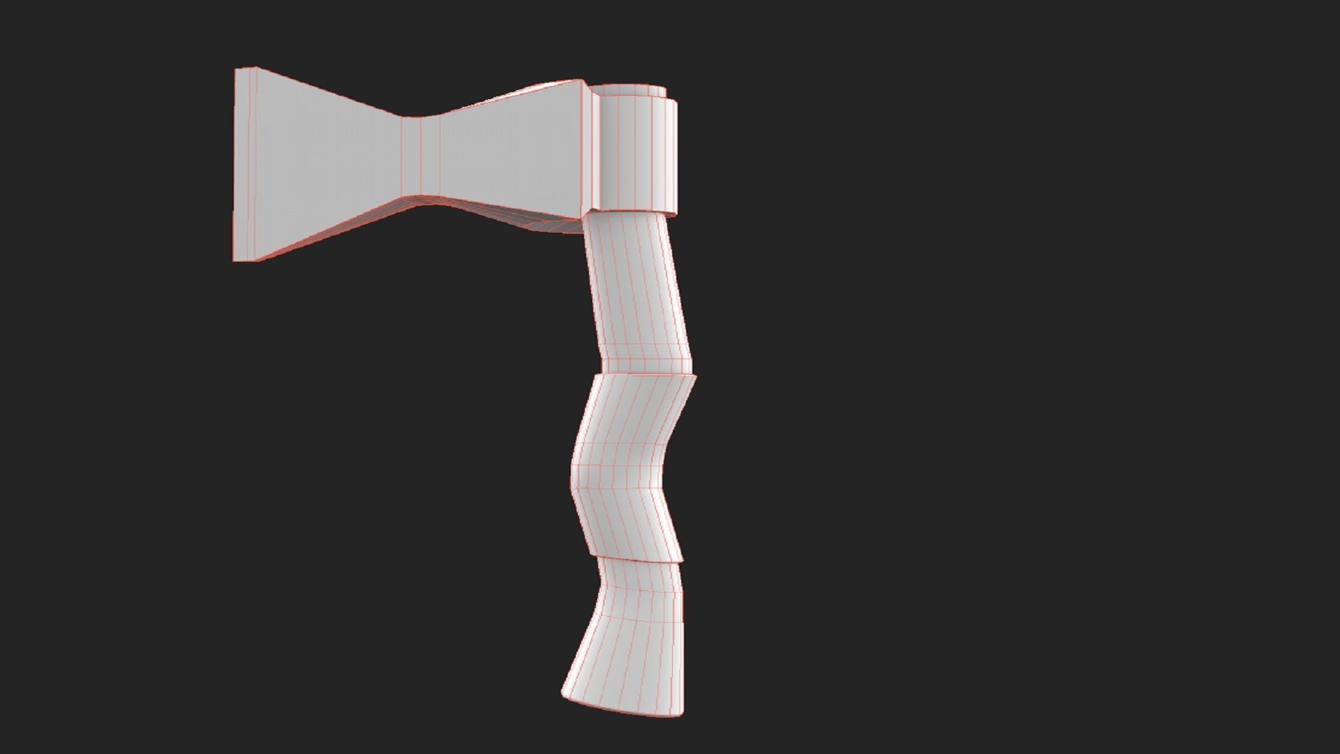 Stylized Axe Weapon PBR low-poly game ready Low-poly 3D model_8