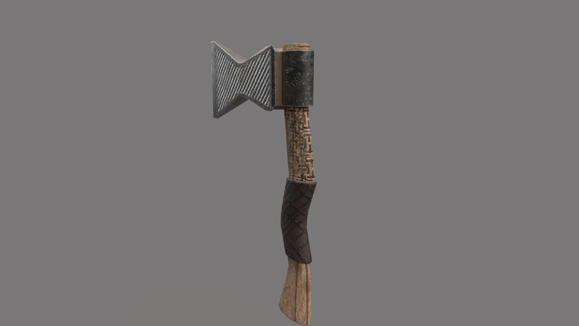 Stylized Axe Weapon PBR low-poly game ready Low-poly 3D model_5
