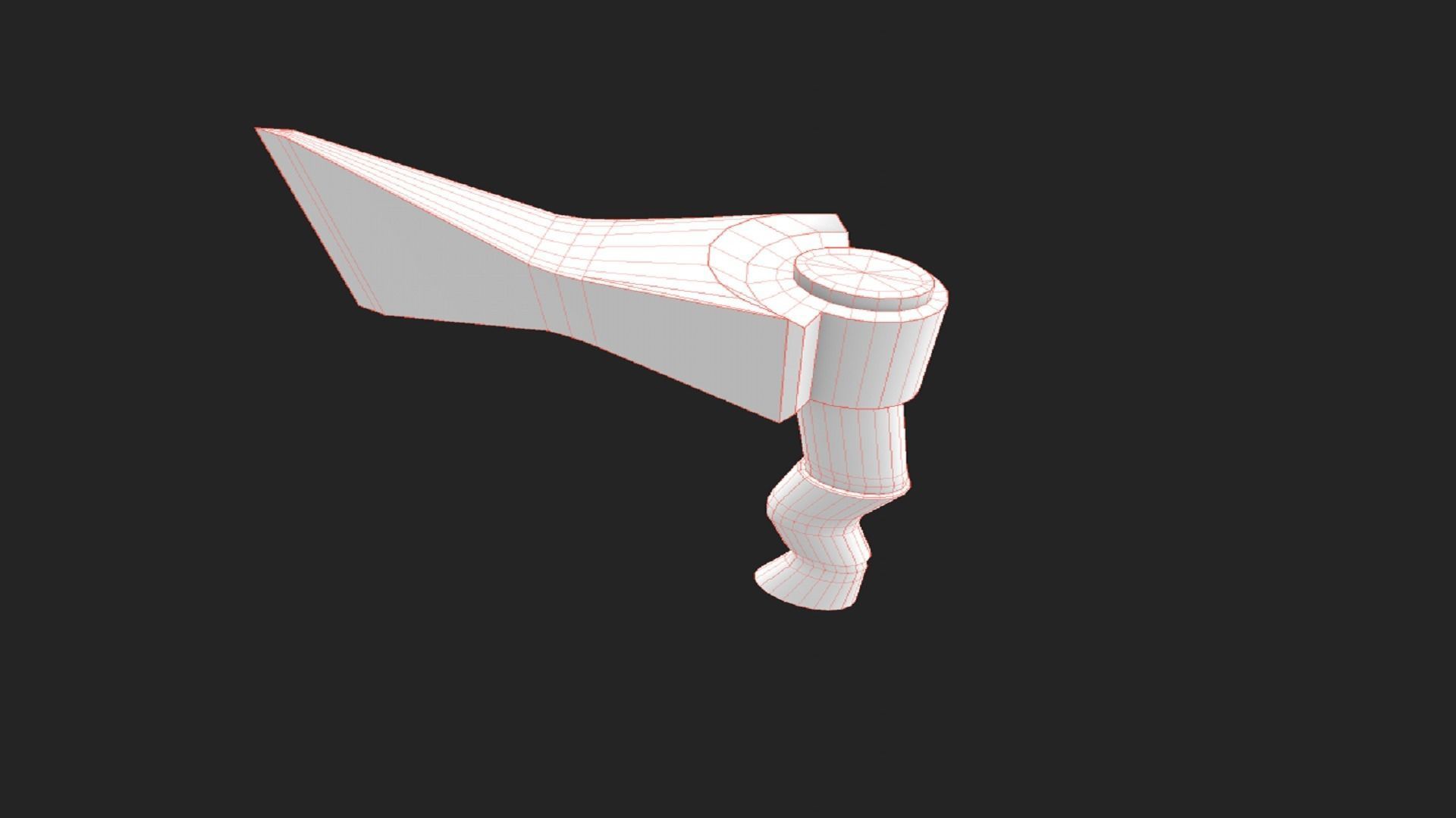 Stylized Axe Weapon PBR low-poly game ready Low-poly 3D model_9