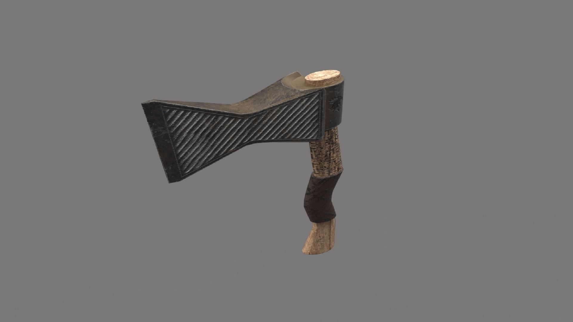 Stylized Axe Weapon PBR low-poly game ready Low-poly 3D model_2