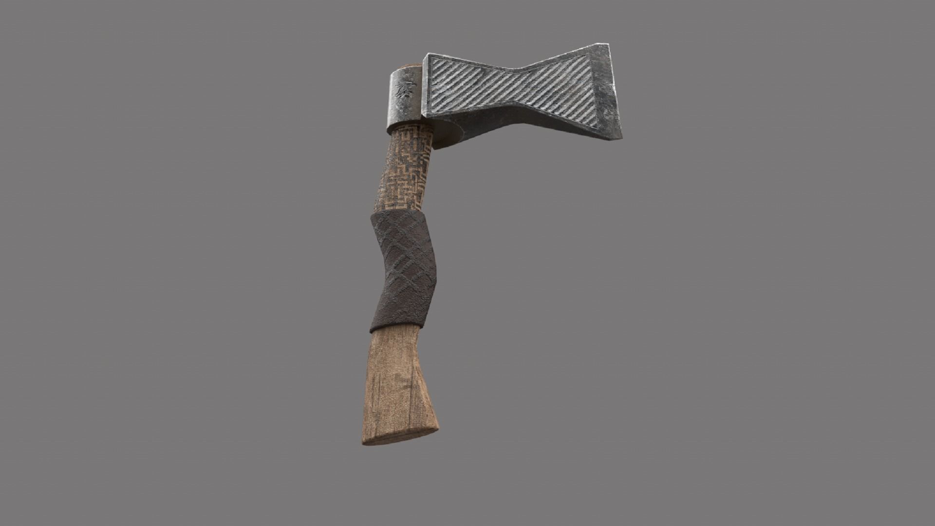 Stylized Axe Weapon PBR low-poly game ready Low-poly 3D model_7