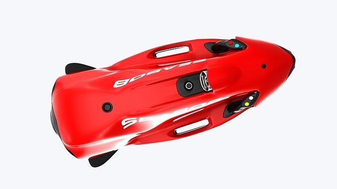 Underwater Seabob Low-poly 3D model
