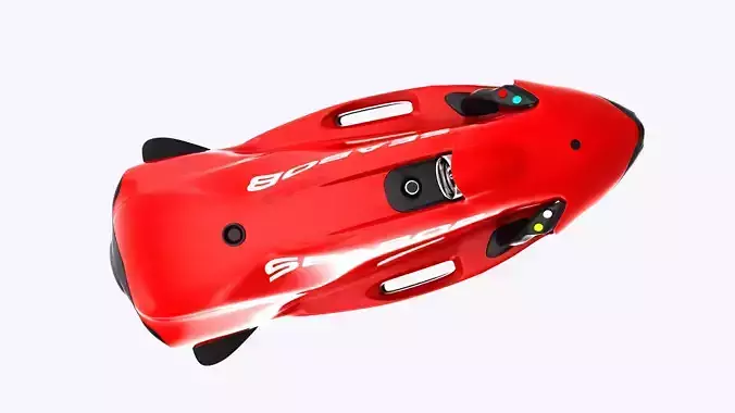 Underwater Seabob Low-poly 3D model