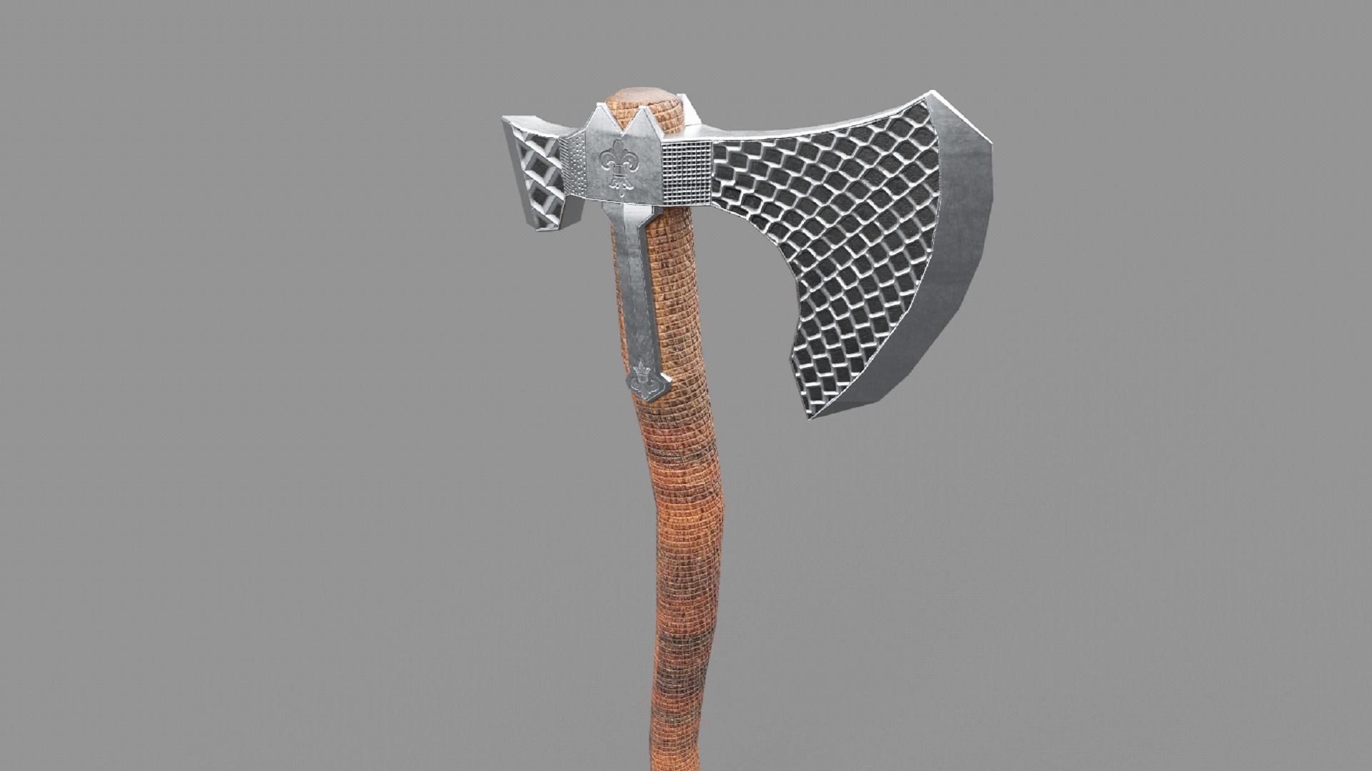 Stylized Axe Weapon PBR low-poly 3D Low-poly 3D model_2