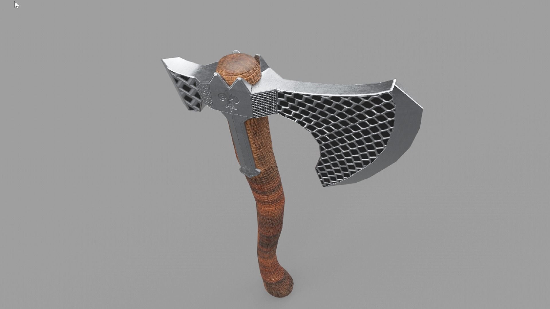 Stylized Axe Weapon PBR low-poly 3D Low-poly 3D model_1