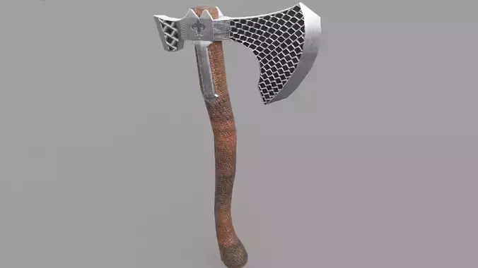 Stylized Axe Weapon PBR low-poly 3D Low-poly 3D model