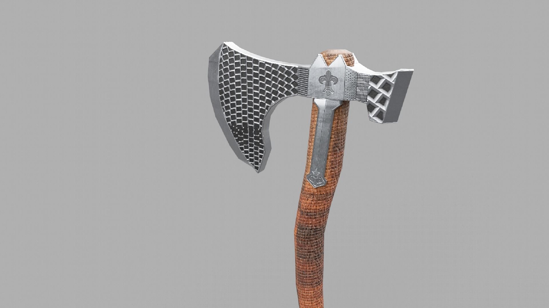 Stylized Axe Weapon PBR low-poly 3D Low-poly 3D model_6