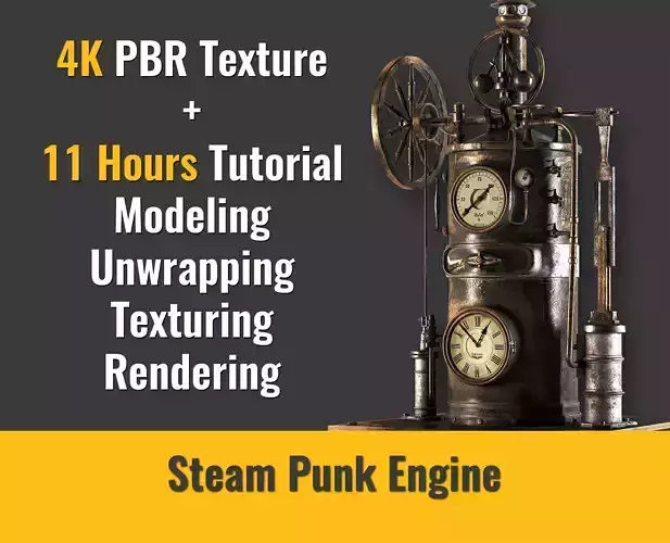 Steampunk Engine 3D model