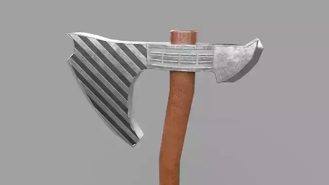 Axe Weapon PBR low-poly game ready Low-poly 3D model